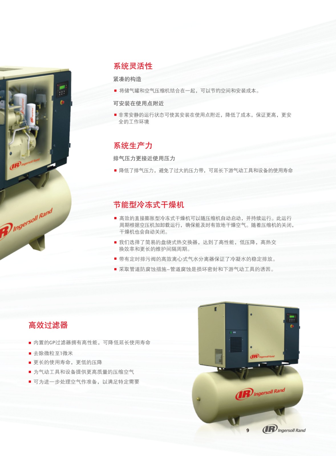 UP系列微油螺桿式空氣壓縮機15-22KW